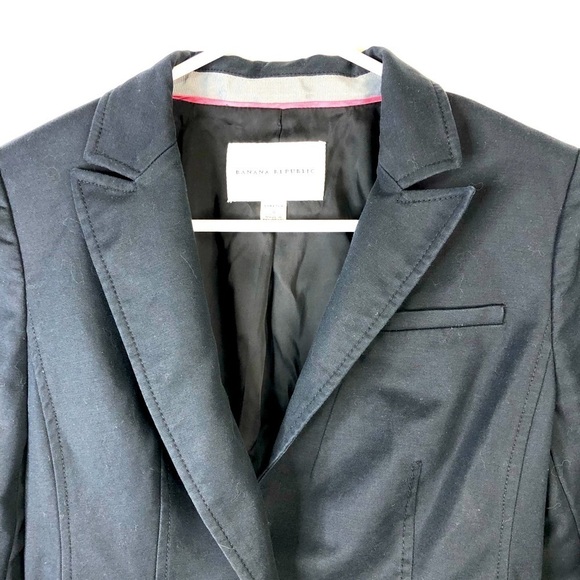 Banana Republic Navy Blue Sleek Street Jacket Blazer 4 - Picture 4 of 12